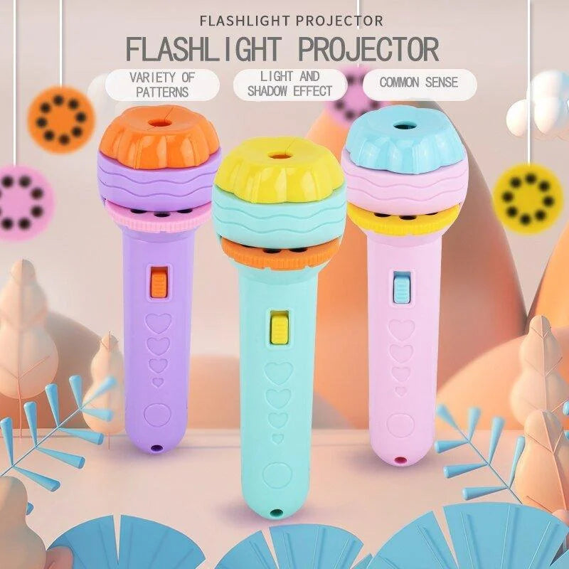 Mini Projector Flashlight Torch Toy for Kids โ 80 Projections