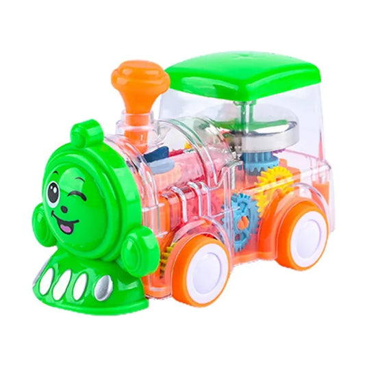 Gear Train Engine for Kids - Fun and Interactive Electric Transparent Toy
