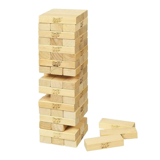 Classic Jenga Wooden Stacking Tower Game | 53 Pieces