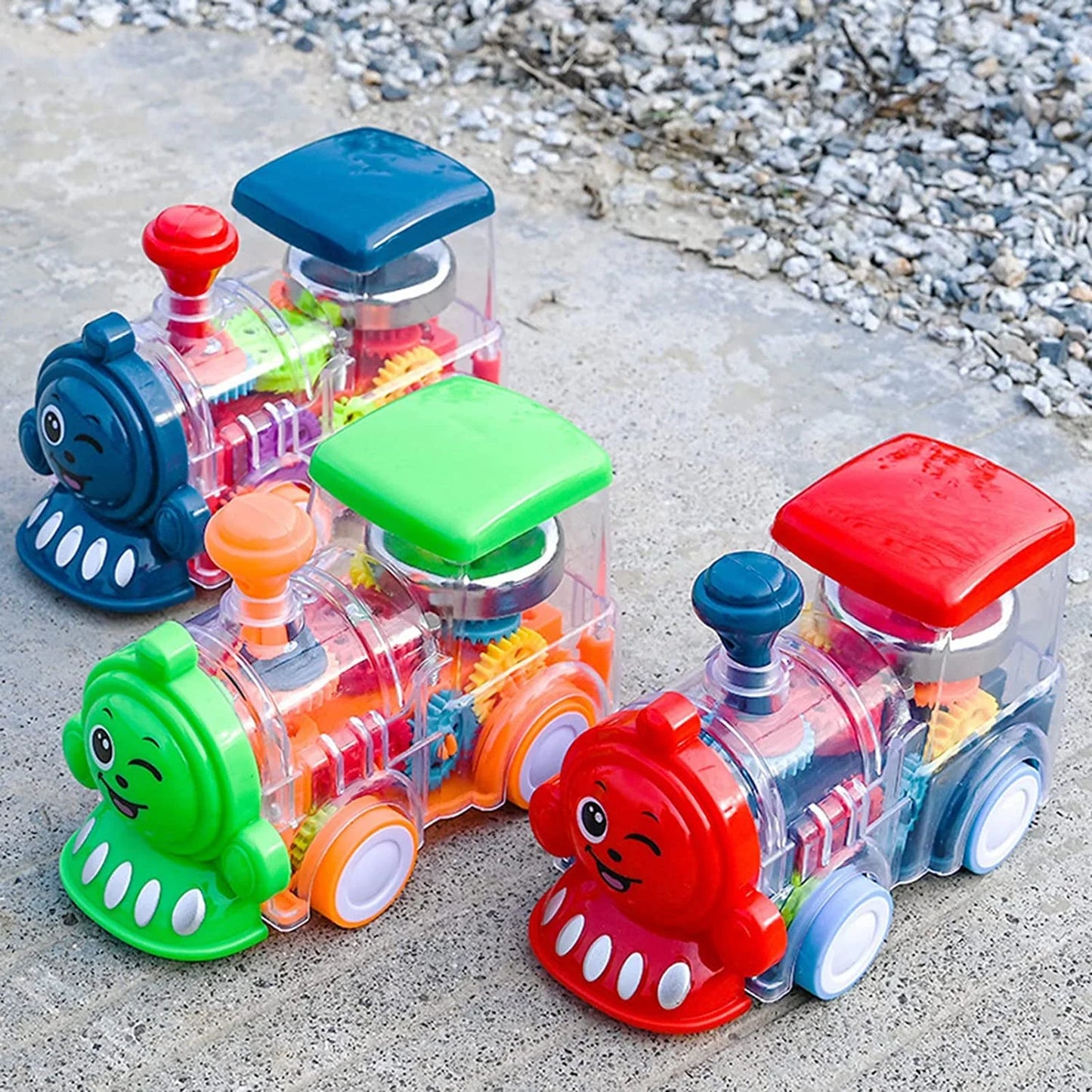 Gear Train Engine for Kids - Fun and Interactive Electric Transparent Toy