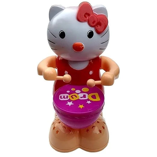 Drum Bear Musical Toy with Lights & 360° Movement