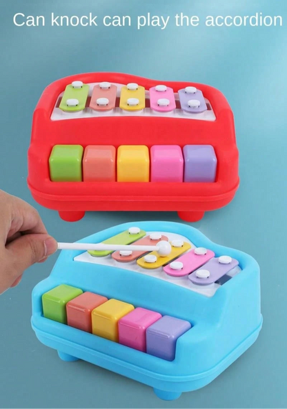 2-in-1 Mini Musical Xylophone & Piano